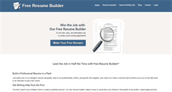 Desktop Screenshot of freeresumebuilder.org